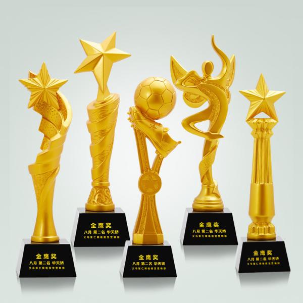 Cheap Golden Different Design Polyresin Sports Day Trophy Souvenir gifts for sale