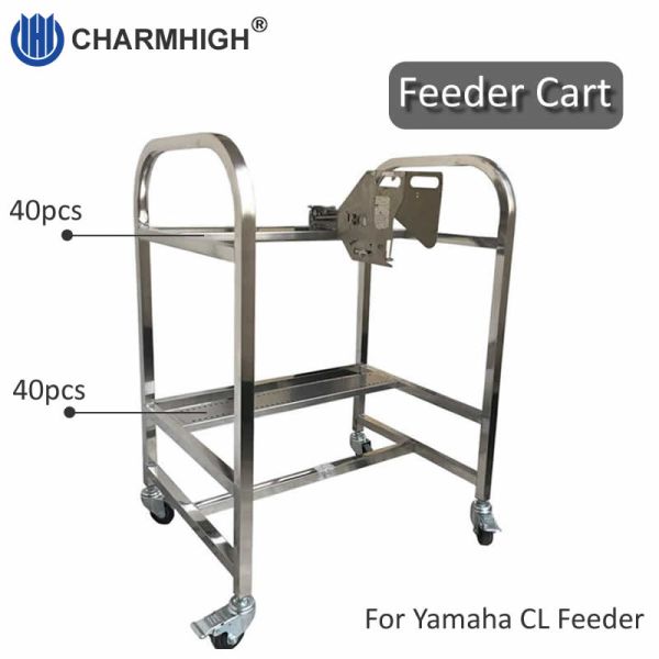 Storage Cart SMT Feeder Trolley Aluminum Alloy SS Matieral For Yamaha YV Machine