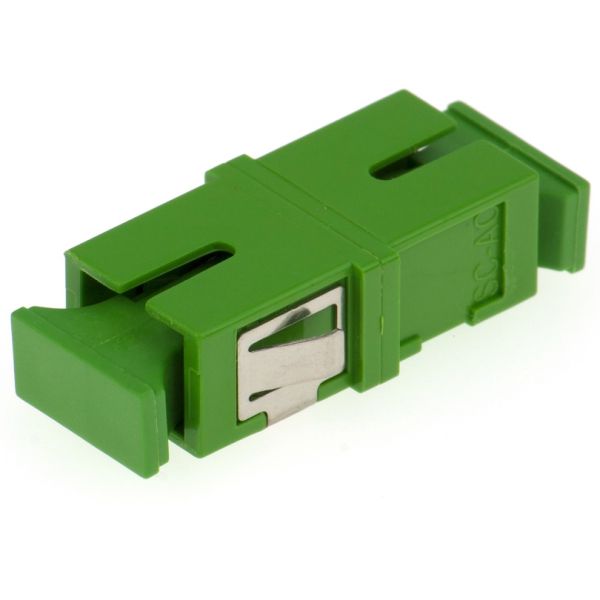 Single Multimode SC To SC Simplex Plastic Fiber Optic Adapter Without Flange