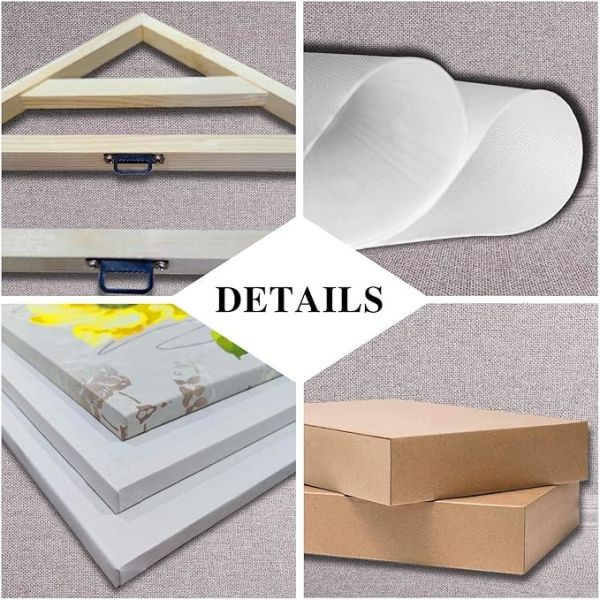 Misty Lake 3 Piece Printed Painting Modern Stretched Framed Contemporary Giclee