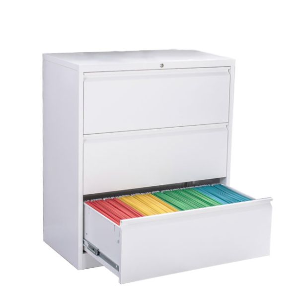 Multi Drawers White Metal Storage Cabinet