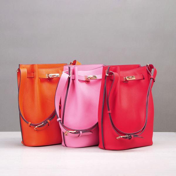 Cheap high quality women bucket bag fashion designer bags cow hide handbags famous brand handbags popular ladies bags for sale