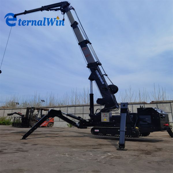 Diesel Spider Crawler Crane 21 Meters Maximum Lifting Height Controlled by Remote and Diesel Power