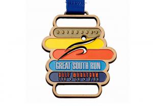 Best Customized Medal Sports Trophies Medal Awards Metal Copper Football Medal With Ribbon wholesale