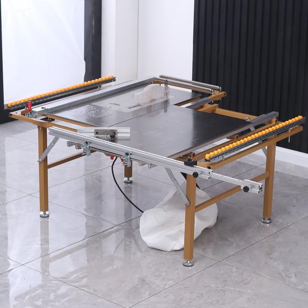 Cheap Bamboo Floor Portable Small Sliding Table Saw Linear Rail Table Saw OEM for sale
