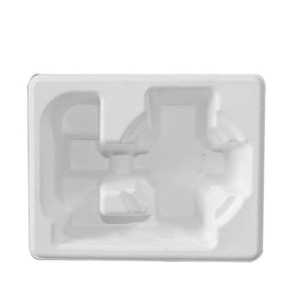 Cheap Sugarcane Bagasse Paper Molded Pulp Packaging Trays For Wine for sale