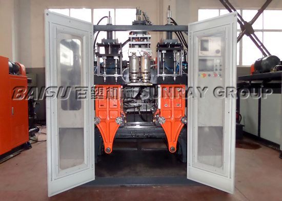High Output Hdpe Bottle Making Machine , 6.5 Tons Automatic Bottle Blowing Machine SRB70D-2