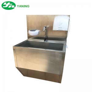 China One Person Stainless Steel Medical Hand Wash Sink With Hand Dryer For Food Industry on sale