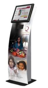 China Modular Interactive Information Kiosk With Secondary 19inch Advertising Screen on sale