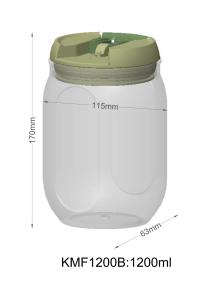 Food Grade 1000ml Plastic Container With Customized Logo