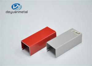 China Red Powder Coating Aluminium Standard Profiles Sliding Open Style GB/75237-2004 on sale