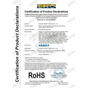 Changsha GOMECY Electronics Limited Certifications
