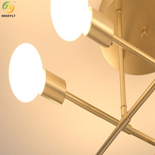 LED Nordic Ceiling Light 8 Heads For Bedroom / Showroom