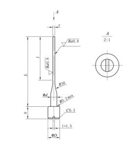Customized Cemented Carbide Ejector Pins Injection Molding