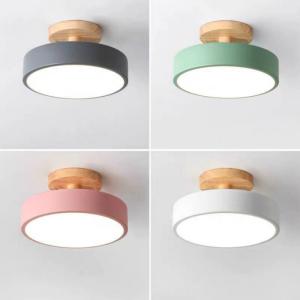 China Ceiling Lights Modern Led Nordic Wood Lighting Fixture Indoor led panel ceiling light(WH-WA-24) on sale