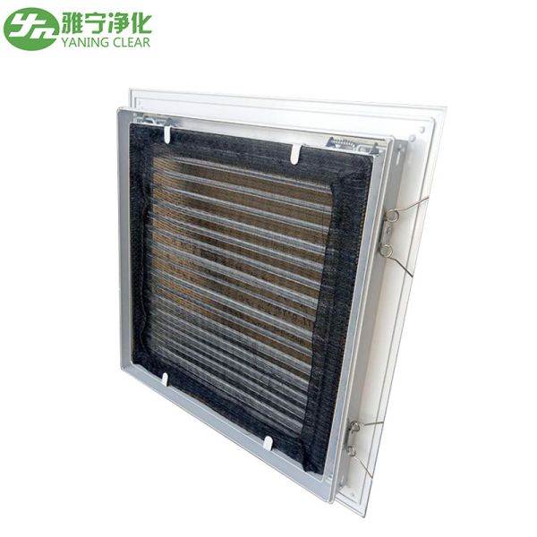 Aluminum Alloy Air Filter Grille Air Duct Diffuser With Nylon Mesh Primary Filter