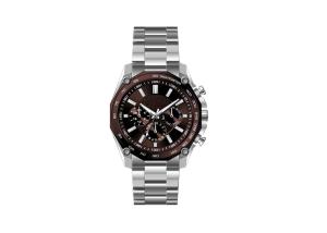 Best Solid Band 316L Stainless Steel Watches , Black Face Watch PVD Plating wholesale