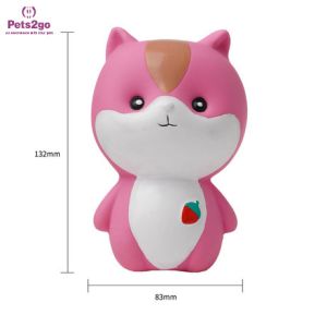 Interactive 112x74mm Latex Cat Playing Ball