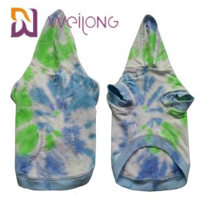 Best Cotton French Terry Tie - Dye Pet Hoodie House Dog Hoodies wholesale