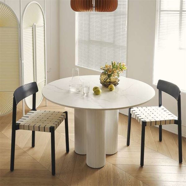 Round Square Rectangle Dining Table Set 4 Chairs Luxury Dining Table Set