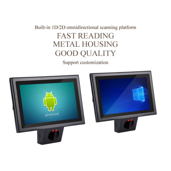 Windows/Android10.0 POS Systems with 15.6inch Touch Screen and Built-in Barcode Scanner