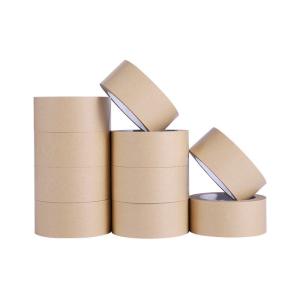 Best 0.12mm Packing Adhesive Tape Kraft Flatback Carton Sealing Tape wholesale
