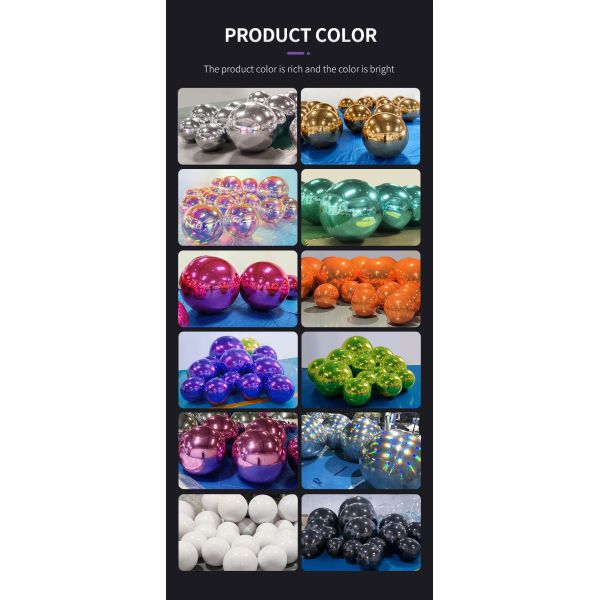 Customized Color And Size PVC Inflatable Mirror Balls For Event Festival Space Decoration