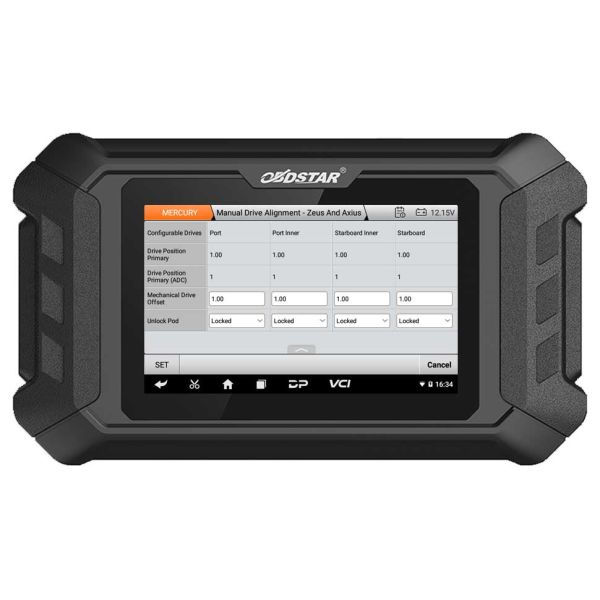 OBDSTAR iScan for MERCURY Marine Diagnostic Tablet with Special Functions Support G3/ DFI 2/ Optimax/ Seapro/ Verado/ 40HP-300HP
