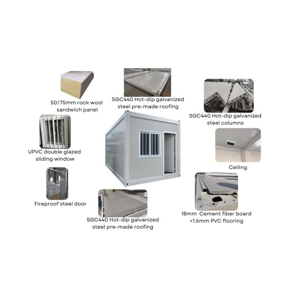 Prefabricated 40ft Flat Pack Containers