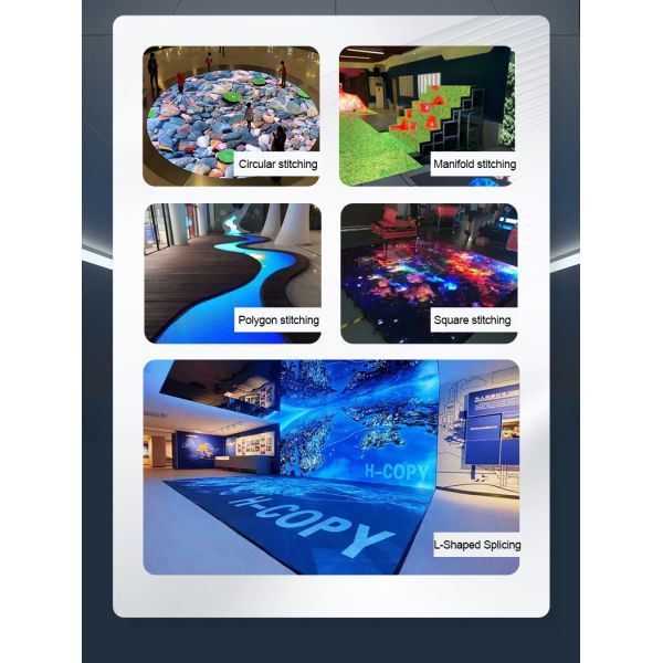 Multi Person Interactive Radar sensor LED Floor Tile Screen Intelligent High Definition Display