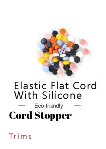 China Elastic Flat Cord With Silicone on sale