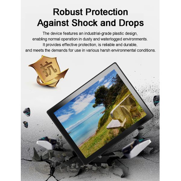 27 inch Outdoor Terminal Embedded High-brightness Screen1000nits TFT LCD Monitor Waterproof IP67 Explosion Proof for Marine Open Frame