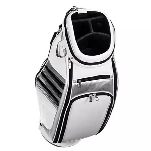 PU Leather Golf Travel Exercise Equipment Bag Tearproof Polyester Material