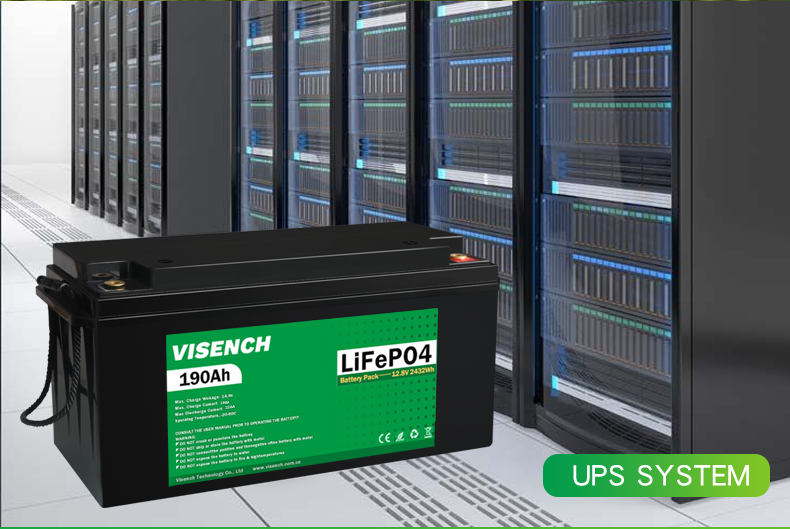 Visench Solar System Lifepo4 Battery Pack Lithium Ion Lifepo4 12V 190AH Lithium Ion Batteries