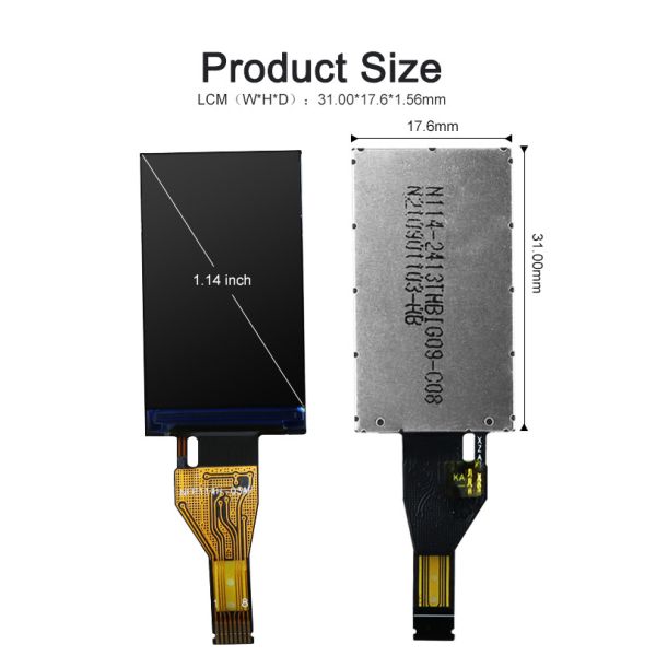 Polcd 135X240 1.14 Inch Raspberry Pi Spi Lcd ST7789V Medical LCD Display