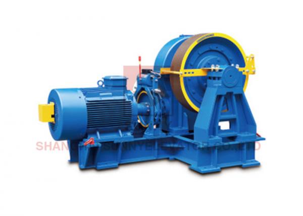 Cheap 8 Pole Elevator Geared Traction Machine With VVVF Control For Lift Part for sale