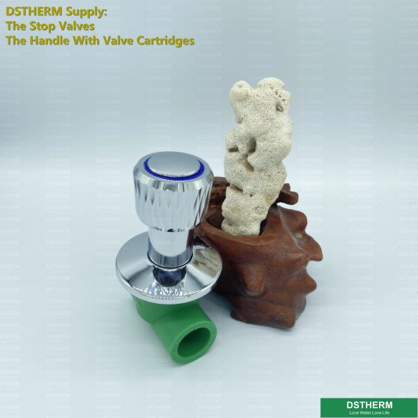 PPR Heat Insulation Plastic Stop Valve With Brass Cartridges