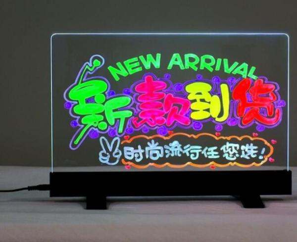 Cheap Flashing Illuminated Erasable Neon LED Writing Board Menu Table Sign with Controller LED Message Board Display LED Sign for sale