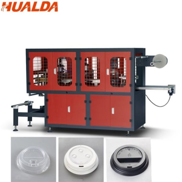 Flat plastic cup lid cover cap punching machine for hot drinks