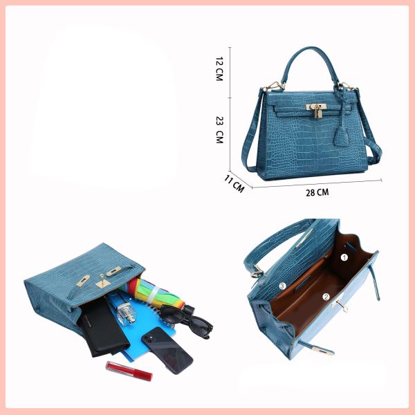 new full crocodile satchel Croosbag sling bag