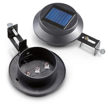 Cheap Energy saving solar fence gutter light with 3 LED for sale