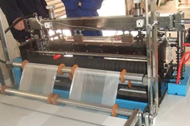 Printed Plastic Poly Bag Making Machine , Poly Bag Manufacturing Machine Low Power Consumption