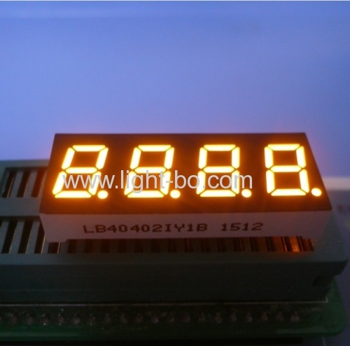 4 digit 0.4  common anode pure green 7 segment led display for instrument panel