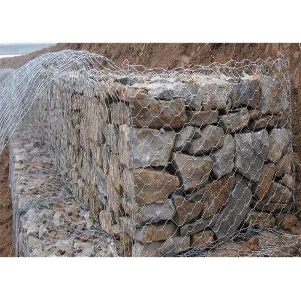 Hexagonal 1mx1mx1m Galvanized Welded Gabion Box For Retaining Wall