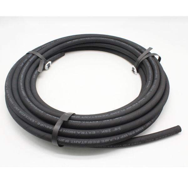 3/8" Two Wire Braid 2SK High Pressure Hydraulic Hose MSHA Approved