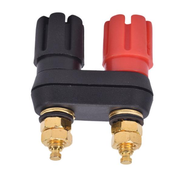 Cheap 5mm Gold Plated Dual Binding Posts For Speaker Amplifier Red And Black Color for sale