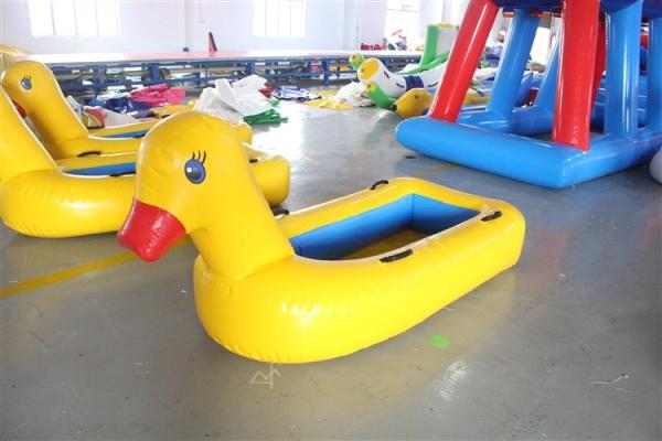 Cheap Swimming Tarpaulin 0.9mm Giant Inflatable Duck Pool Float for sale