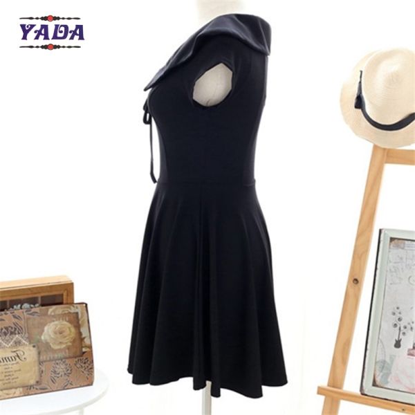 Ladies lolita collar pattern design party wear patterns loose t-shirt summer skirt t shirt dress with high quality