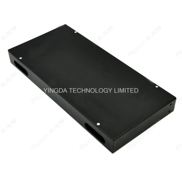 19” 24 Port Rack Patch Panel , 24 Cores SC Simplex Adapter Panel Rack Mounting Black
