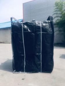 Best 1.5 Tons 100% PP Woven Big Bag Black Carbon Bulk Bag Carbon Black Containers wholesale